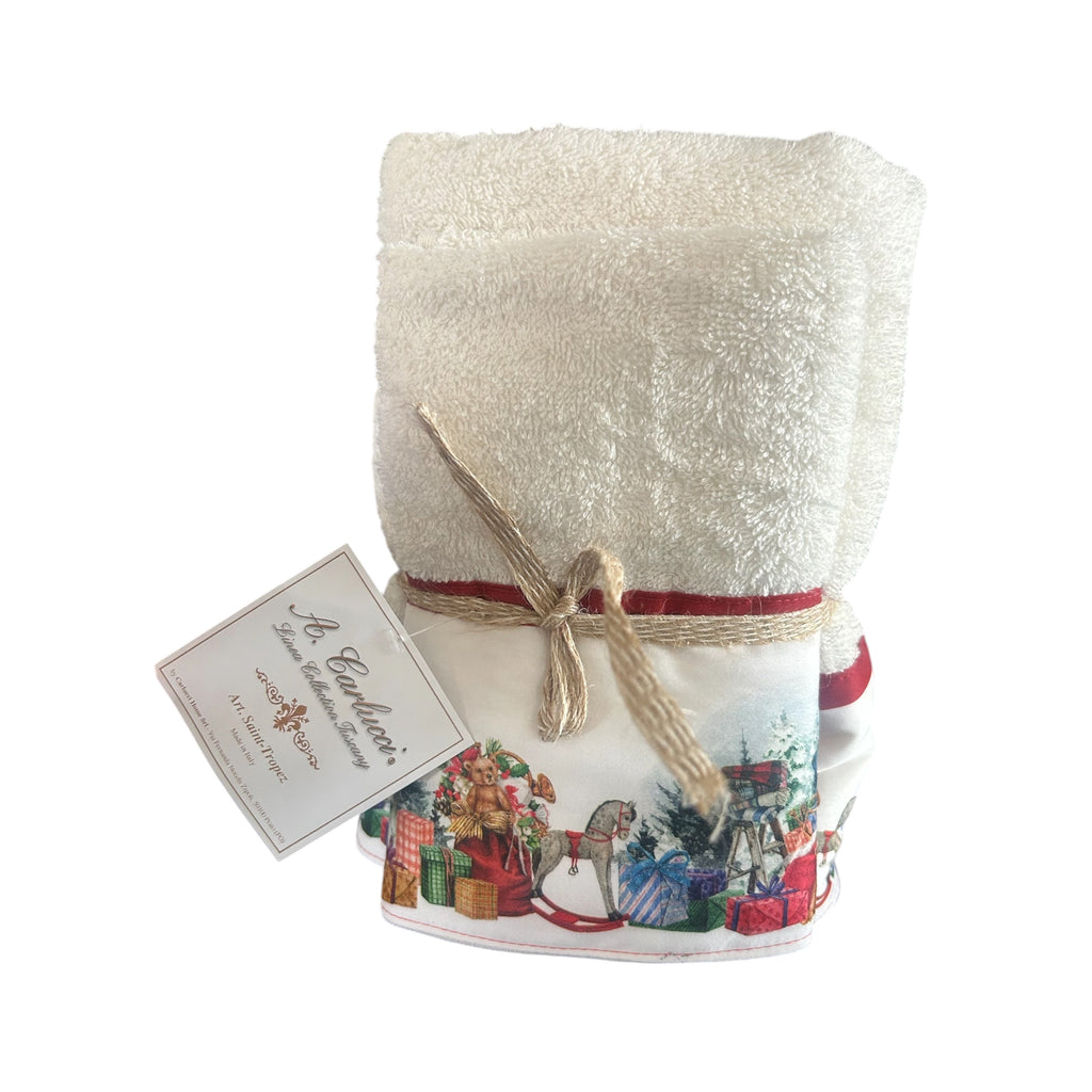 Set Asciugamani Natalizi "Magia delle Feste" (Ospite + Viso)